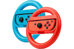 Rocketfish™ Joy-Con Racing Wheel Two Pack For Nintendo Switch &amp; Switch OLED - Red/Blue - Click for more details