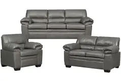Jamieson 3PC Sofa Set Collection in Pewter